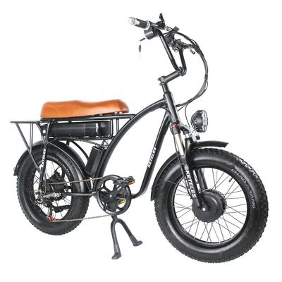 2000W xe đạp điện hai động cơ với vị trí động cơ trục phía sau và thời gian sạc 3 giờ