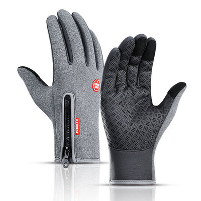 Unisex màn hình cảm ứng Đạp xe mùa đông Găng tay ấm áp toàn bộ ngón tay Găng tay cho xe đạp Trượt tuyết Đi xe đạp