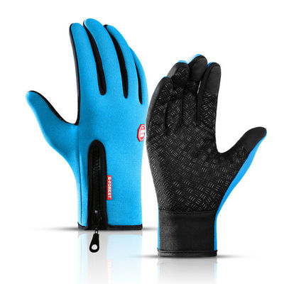 Unisex màn hình cảm ứng Đạp xe mùa đông Găng tay ấm áp toàn bộ ngón tay Găng tay cho xe đạp Trượt tuyết Đi xe đạp