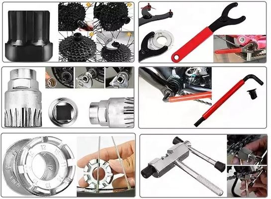 Bộ dụng cụ sửa chữa xe đạp di động 44pcs cho xe đạp núi và đường.