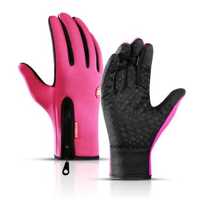 Unisex màn hình cảm ứng Đạp xe mùa đông Găng tay ấm áp toàn bộ ngón tay Găng tay cho xe đạp Trượt tuyết Đi xe đạp