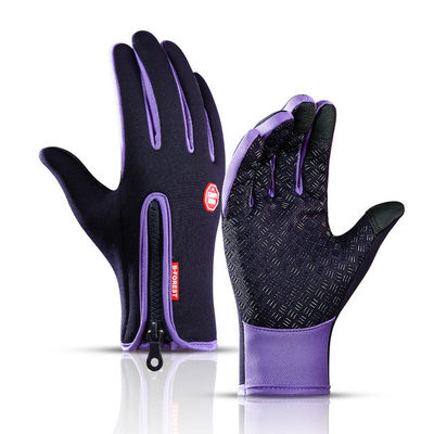 Unisex màn hình cảm ứng Đạp xe mùa đông Găng tay ấm áp toàn bộ ngón tay Găng tay cho xe đạp Trượt tuyết Đi xe đạp