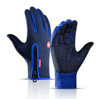 Unisex màn hình cảm ứng Đạp xe mùa đông Găng tay ấm áp toàn bộ ngón tay Găng tay cho xe đạp Trượt tuyết Đi xe đạp