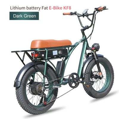 Xe đạp điện 20 inch Fat Tire với dung lượng pin 23AH và bánh răng 7 tốc độ trong EU Stock