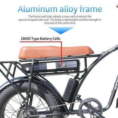 Xe đạp điện 20 inch Fat Tire với dung lượng pin 23AH và bánh răng 7 tốc độ trong EU Stock