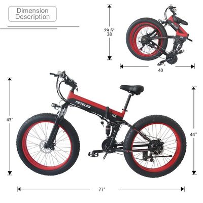 15AH pin 26x4.0 inch xe đạp điện với động cơ 1000W mạnh mẽ và 7-Speed Gear