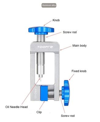 Đồng nhôm đa chức năng Bike Oil Needle Tool Five-line Body Truncation