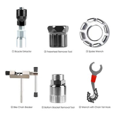 Xe đạp đường MTB Xe đạp sửa chữa xe đạp bằng thép cacbon Bộ công cụ sửa chữa xe đạp với Logo tùy chỉnh được chấp nhận