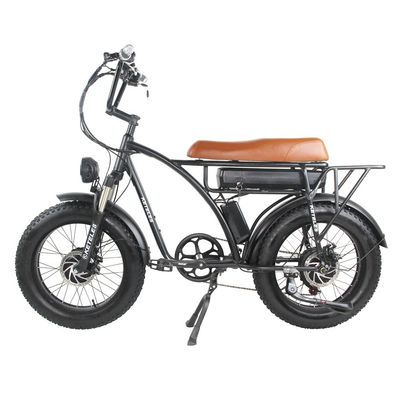 2000W xe đạp điện hai động cơ với vị trí động cơ trục phía sau và thời gian sạc 3 giờ