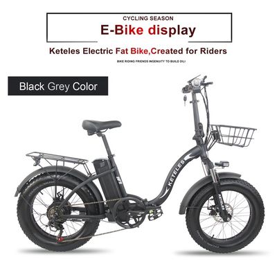 EU Stock 250W Động cơ 15AH pin lithium E-bike gấp với và 20x4.0 inch Lốp chất béo