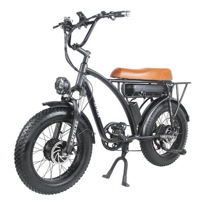 2000W xe đạp điện hai động cơ với vị trí động cơ trục phía sau và thời gian sạc 3 giờ
