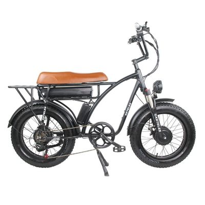 2000W xe đạp điện hai động cơ với vị trí động cơ trục phía sau và thời gian sạc 3 giờ