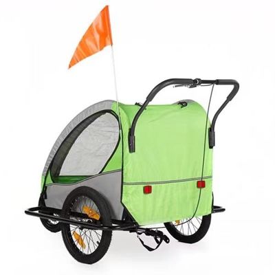 2021 Aluminium Bike Baby Trailer for Children 2 Holders MTB 14' bánh trước và 20' bánh sau