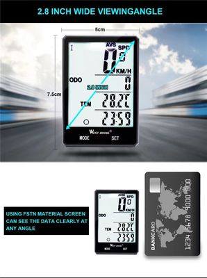 2Máy tính xe đạp ABS 8 inch cho cảm biến tập thể dục nhẹ Điện thoại không dây đo tốc độ bằng Inbike