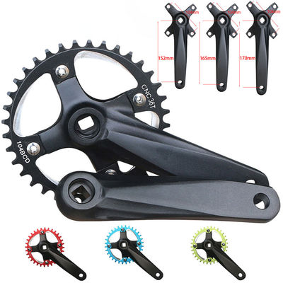 Bicycle Crankset 104BCD 152mm Crank không tích hợp / đĩa 32/34/36/38t màu đen / xanh dương / xanh lá cây / đỏ