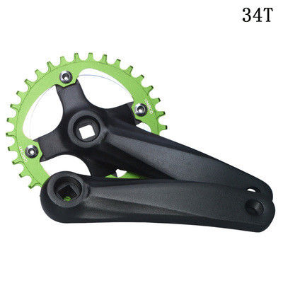 Bicycle Crankset 104BCD 152mm Crank không tích hợp / đĩa 32/34/36/38t màu đen / xanh dương / xanh lá cây / đỏ
