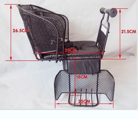 Tất cả các mùa áp dụng phong cách đơn giản ghế đằng sau xe đạp trẻ em với tay cầm và dây đai