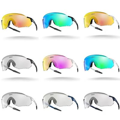 In Logo của khách hàng Unisex có thể tùy chỉnh Riml Kính đạp xe Kính thay đổi màu