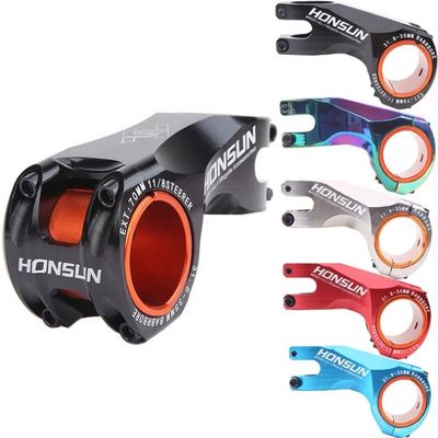 Đỏ 2021 MTB Hợp kim thân màu 31.8/35 * 70mm 17 độ cho XC AM tay lái xe đạp đường