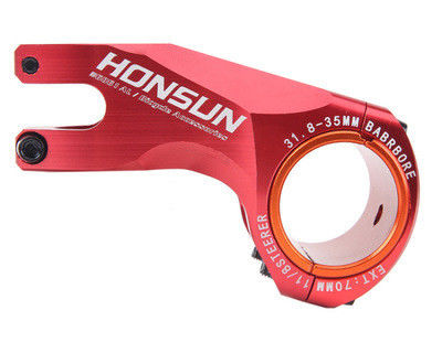 Đỏ 2021 MTB Hợp kim thân màu 31.8/35 * 70mm 17 độ cho XC AM tay lái xe đạp đường