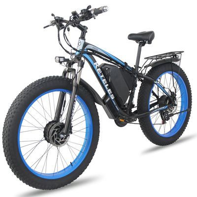 26AH 2000W Công suất cao Động cơ hai bánh xe Động cơ kép Xe đạp điện với Lốp mỡ 26x4.0 inch