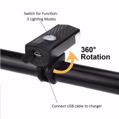 Đèn phía trước Đèn phía sau USB LED Đèn xe đạp có thể sạc lại Đèn xe đạp cho xe đạp núi