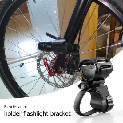 360 độ quay trước đèn clip Clamp cho xe đạp Đen cao su ABS xây dựng