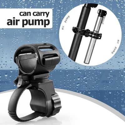 360 độ quay trước đèn clip Clamp cho xe đạp Đen cao su ABS xây dựng