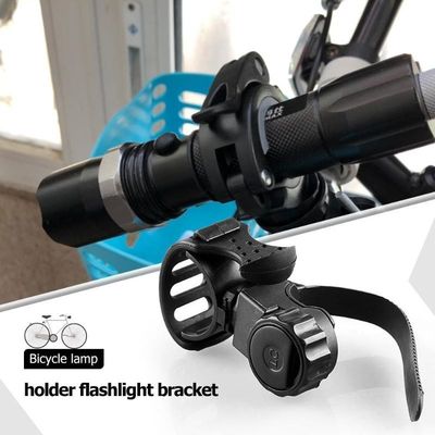 360 độ quay trước đèn clip Clamp cho xe đạp Đen cao su ABS xây dựng