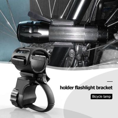360 độ quay trước đèn clip Clamp cho xe đạp Đen cao su ABS xây dựng