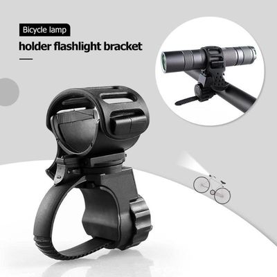 360 độ quay trước đèn clip Clamp cho xe đạp Đen cao su ABS xây dựng