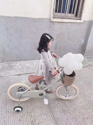 Vòng kim loại INS phong cách 16 inch Retro xe đạp trẻ em tốc độ đơn cho trẻ em từ 4-8 tuổi