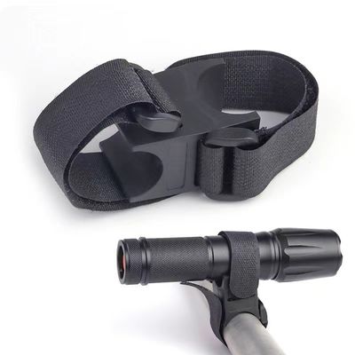 Đèn đèn pin xe đạp màu đen LED Rotation Bracket Flashlight Stand for 28-40mm Bike Light