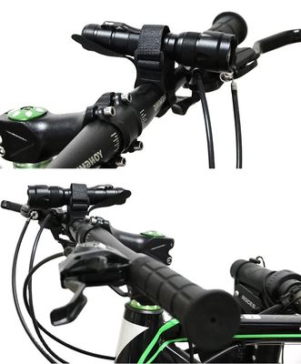 Đèn đèn pin xe đạp màu đen LED Rotation Bracket Flashlight Stand for 28-40mm Bike Light
