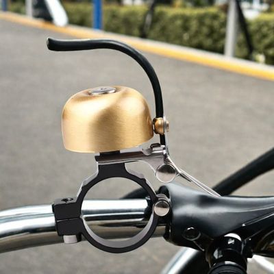 Sừng nhôm cho xe đạp cổ điển Retro Đi xe đạp Đen vàng phụ kiện tay lái xe đạp