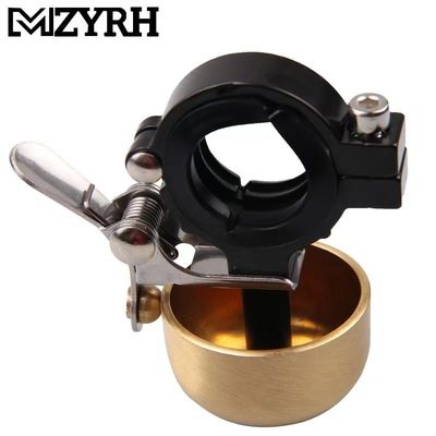 Sừng nhôm cho xe đạp cổ điển Retro Đi xe đạp Đen vàng phụ kiện tay lái xe đạp