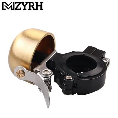 Sừng nhôm cho xe đạp cổ điển Retro Đi xe đạp Đen vàng phụ kiện tay lái xe đạp