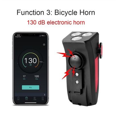 USB sạc lại đèn pha LED xe đạp xe đạp sừng cầm điện thoại Powerbank cho đi xe đêm