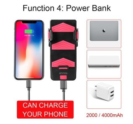 USB sạc lại đèn pha LED xe đạp xe đạp sừng cầm điện thoại Powerbank cho đi xe đêm