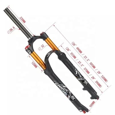 Carbon-Material MTB Xe đạp Air Shock Forks cho xe đạp BMX 26/27.5/29 Inch vào năm 2024