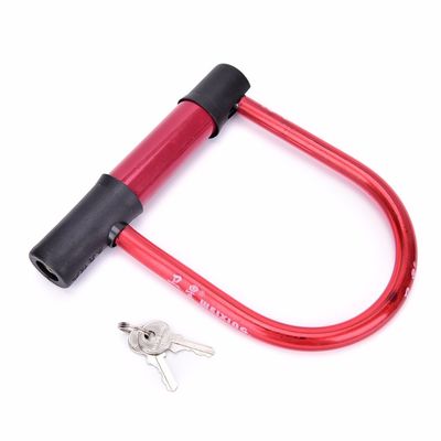 An toàn cao Đen Đỏ Xe đạp U khóa chuỗi cho xe máy Đạp xe cáp khóa JWA Ulock