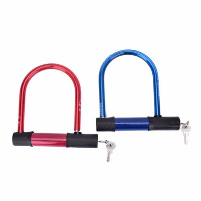 An toàn cao Đen Đỏ Xe đạp U khóa chuỗi cho xe máy Đạp xe cáp khóa JWA Ulock