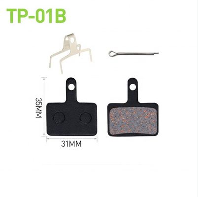 BB5 BB7 Bike Disc Brake Pads Vật liệu bán kim loại để trơn tru và phanh 35x30.5mm