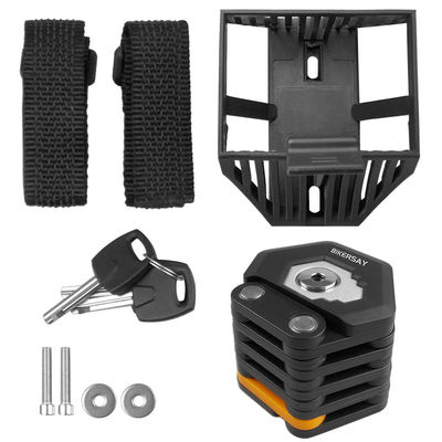 Mountain Bike Đường xe đạp khóa gấp chống trộm 85cm với 3 chìa khóa kẽm hợp kim hợp kim thép