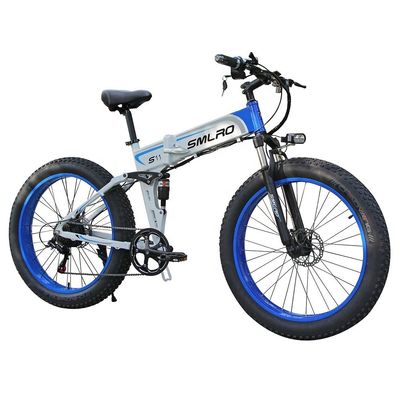Xe đạp điện Lốp chất béo gấp 13AH SMLRO S11 26x4.0 Inch 48V 1000W Động cơ 7 tốc độ