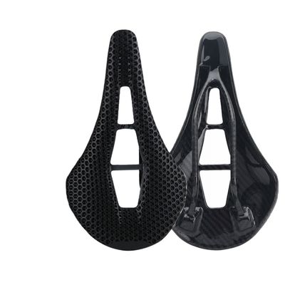 Đạp xe núi thiết yếu 3D in saddle xe đạp đường bằng sợi cacbon với thiết kế rỗng