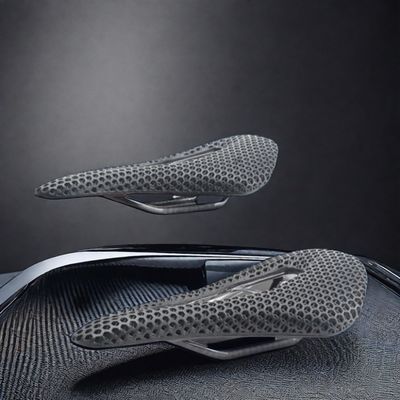 Đạp xe núi thiết yếu 3D in saddle xe đạp đường bằng sợi cacbon với thiết kế rỗng