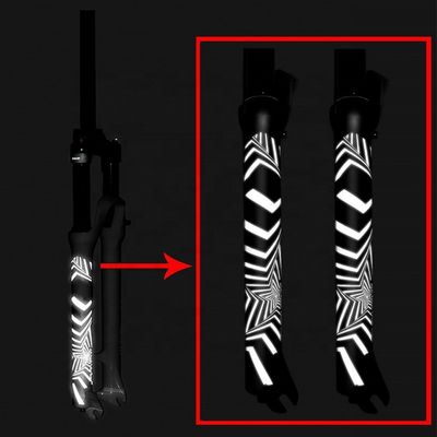 2021 ENLEE Reflective Fork Stickers MTB Road Bike/Scooter Bộ phim bảo vệ 3D phụ kiện xe đạp