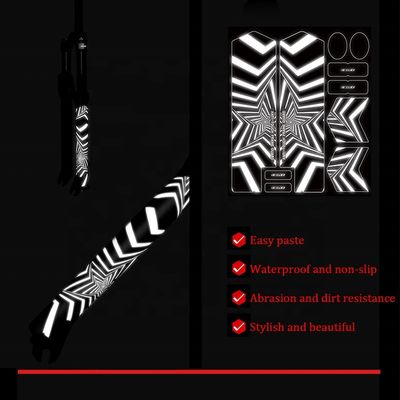 2021 ENLEE Reflective Fork Stickers MTB Road Bike/Scooter Bộ phim bảo vệ 3D phụ kiện xe đạp