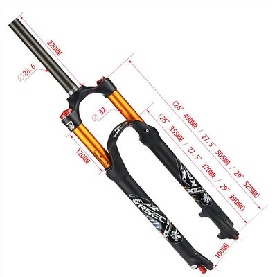 24-28 inch MTB Xe đạp Air Shock Forks Hình Hình phanh Forks cho 700c Director dài 220m
